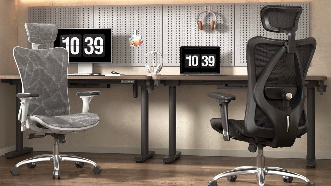 Sihoo ergonomic chairs in white and black have home office chair features everyone loves.