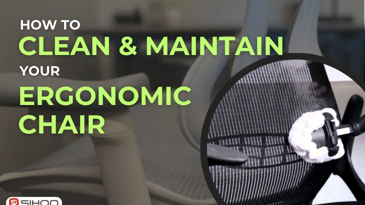 Detailed close-up of a refreshed ergonomic mesh chair demonstrating how to clean an ergonomic mesh chair.