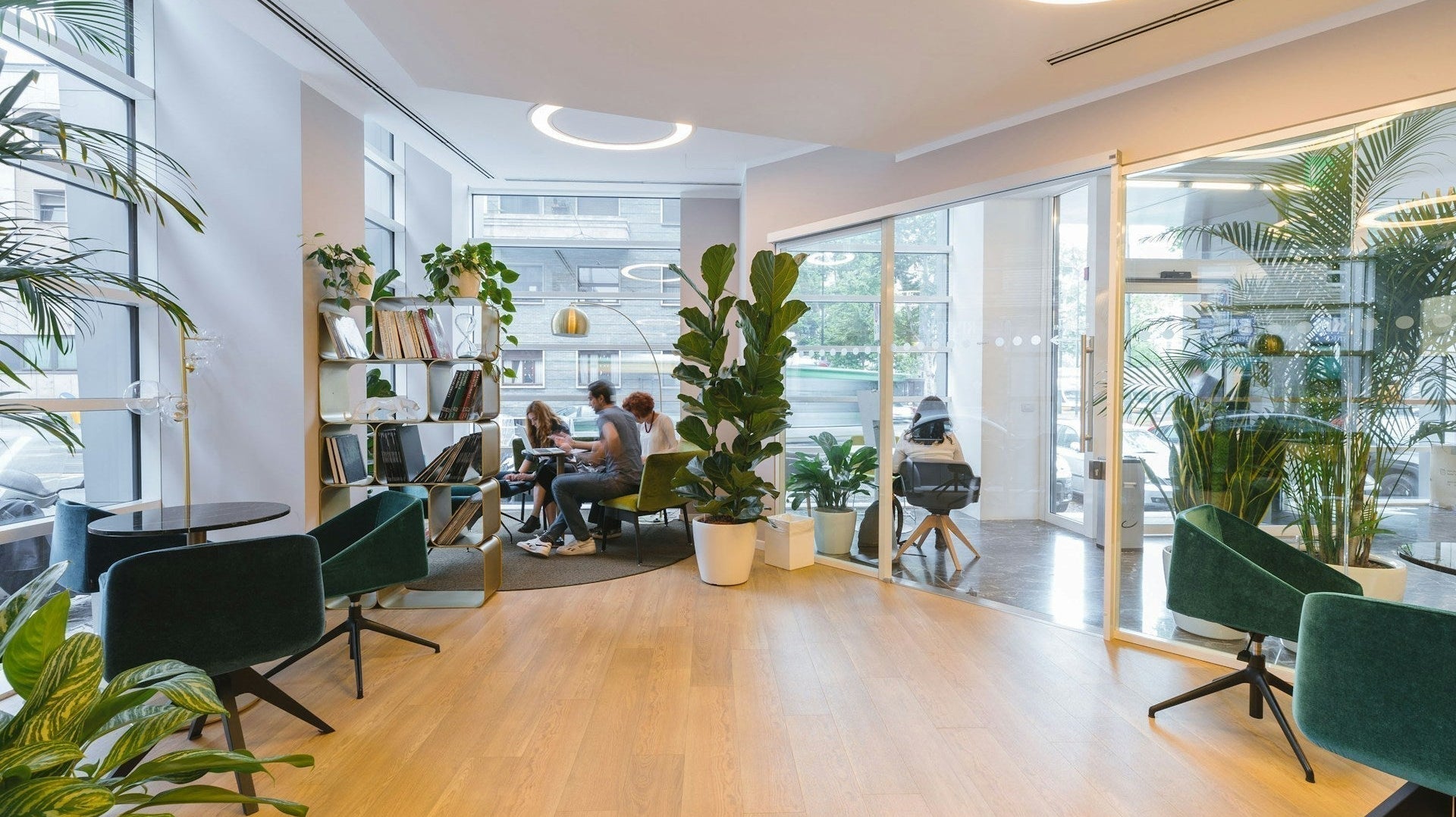 A green workspace is one of the most common office design tips nowadays. Image by Copernico via www.unsplash.com