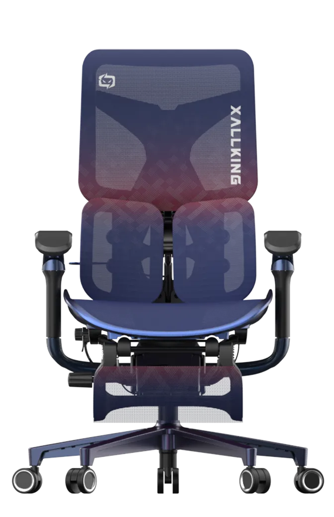 Front view of a Xallking X3Pro ergonomic gaming chair in Australia on a transparent background