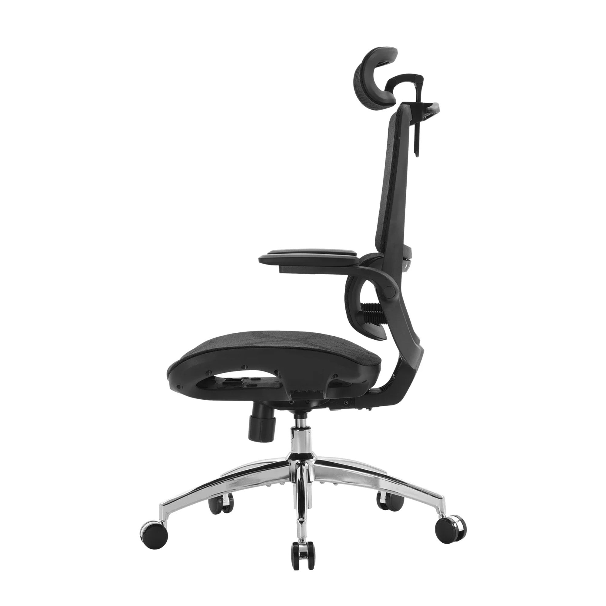 Back view of the Sihoo M59 Pro White ergonomic chair.