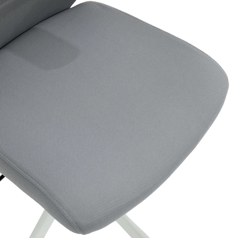 Gray Sihoo M76 ergonomic chair in Australia shown up close at the seat, emphasizing comfort and ergonomic design
