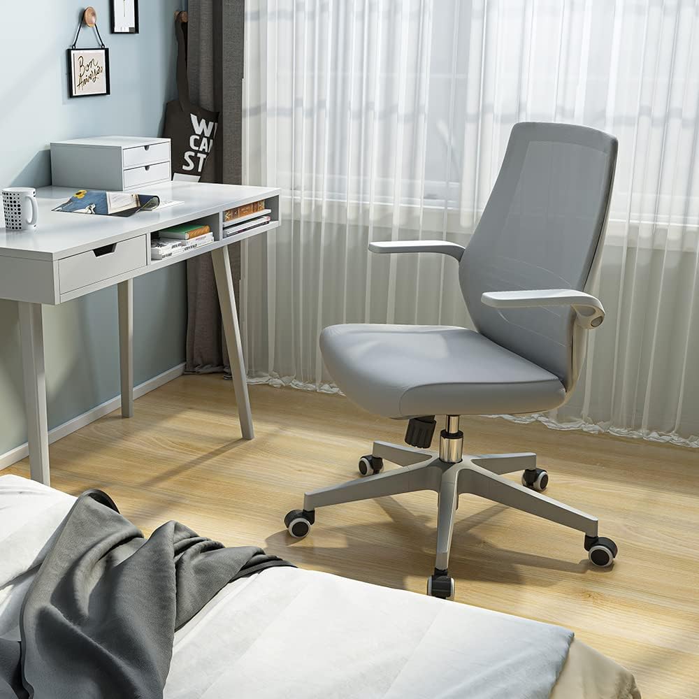 Gray Sihoo M76 ergonomic chair in Australia in a modern home office setup for comfortable daily work