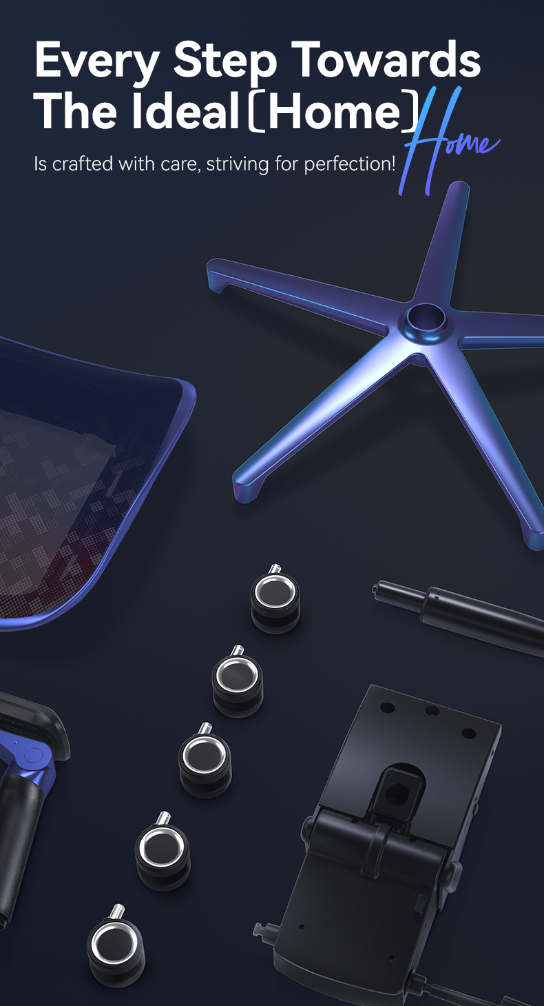 Xallking X3Pro ergonomic gaming chair in Australia highlighting parts for every step towards the ideal home setup