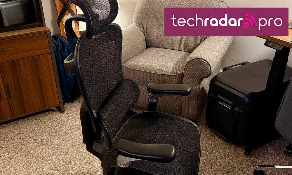 Sihoo Doro C300 Pro ergonomic chair featured in TechRadar Pro review for its comfort and design.