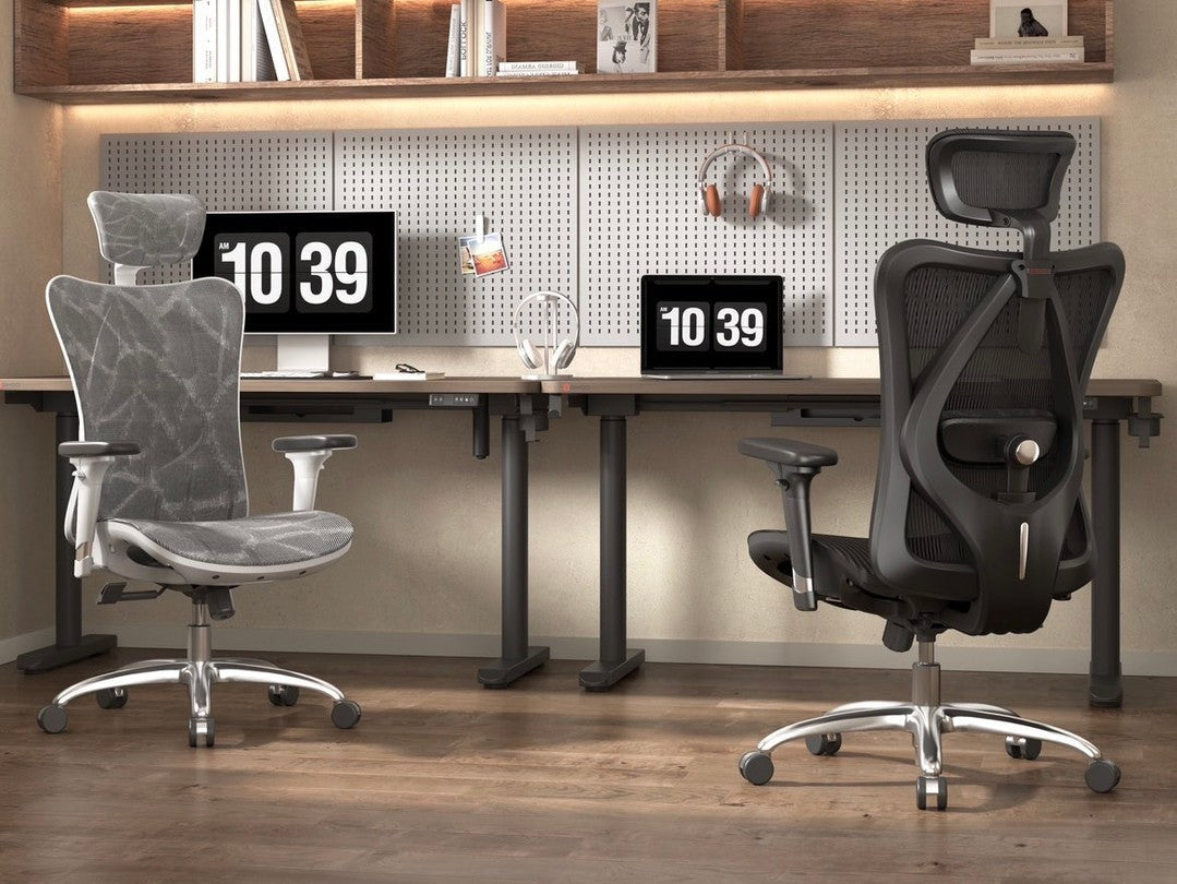 Sihoo ergonomic chairs in white and black have home office chair features everyone loves.