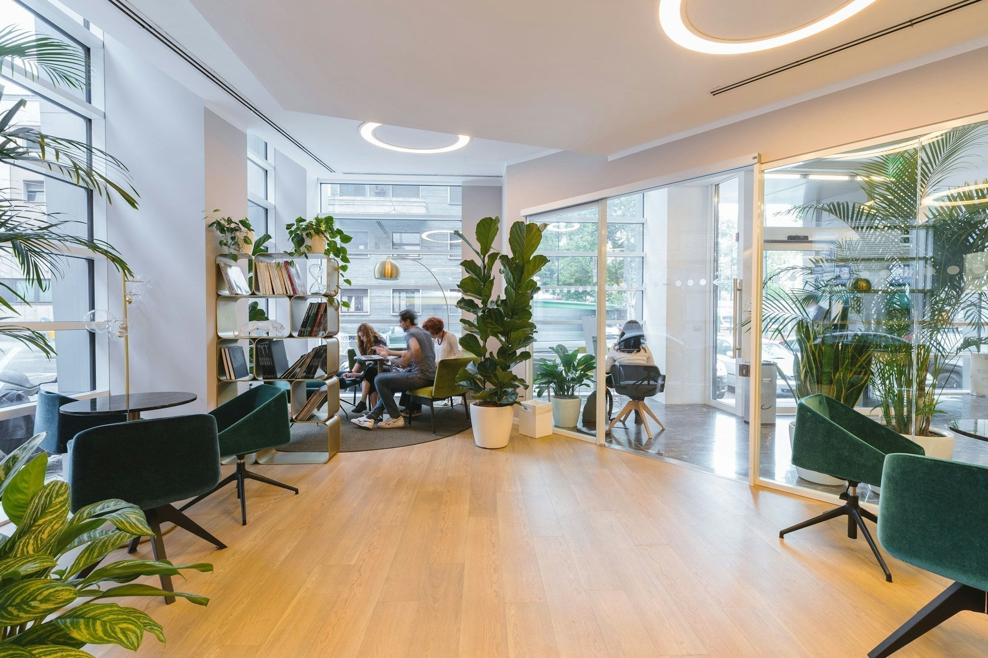 A green workspace is one of the most common office design tips nowadays. Image by  Copernico via www.unsplash.com