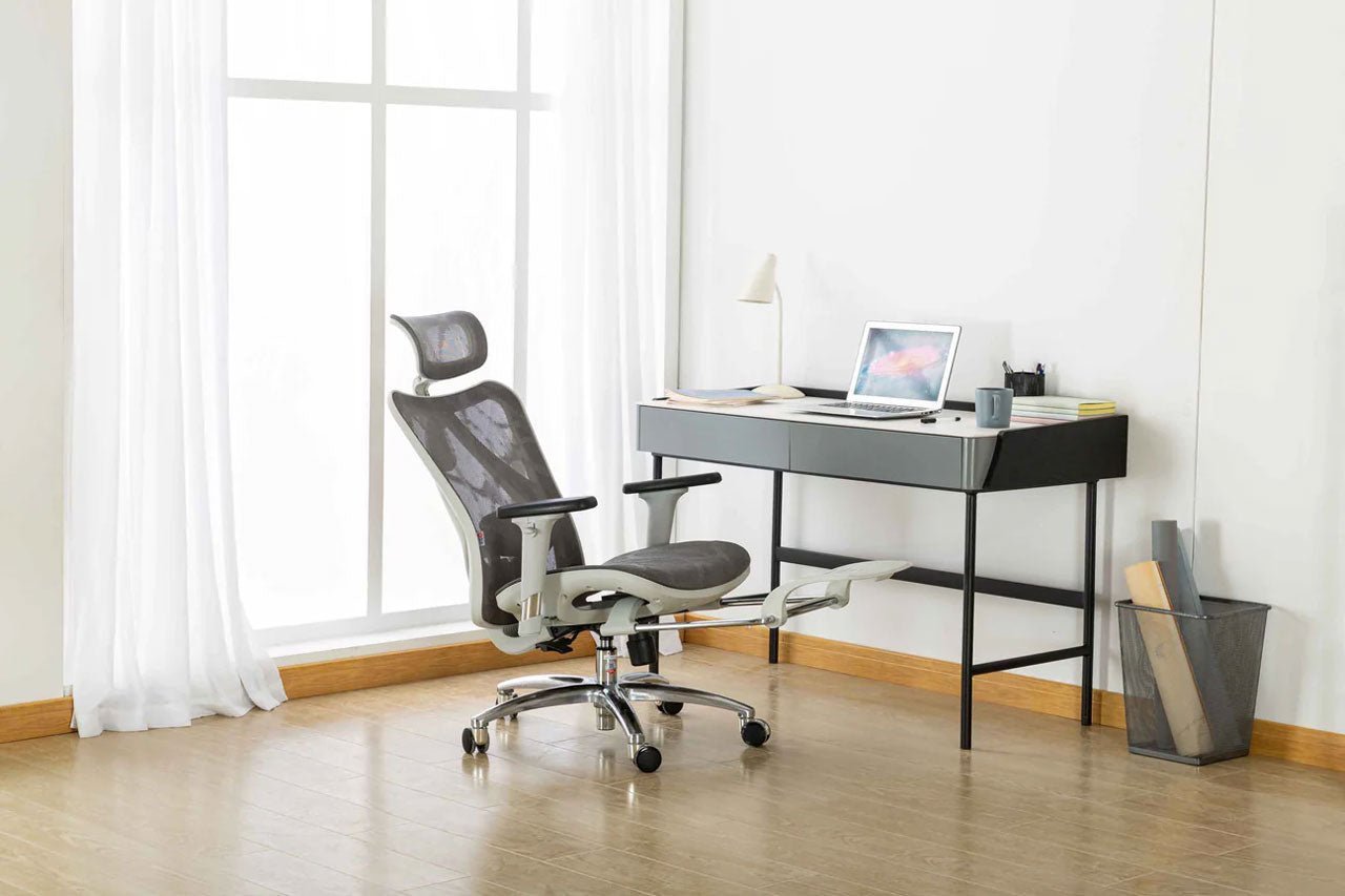 An ergonomic chair placed in a modern office setting, illustrating The Science Behind Ergonomic Office Chairs and how design supports posture, comfort, and productivity.