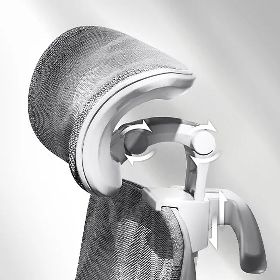 Double-jointed headrest