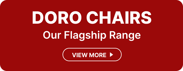 “Doro Chairs” text on a red background, linking to the SIHOO Doro ergonomic chairs collection.