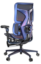 Semi-side back left view of an Xallking X3Pro ergonomic gaming chair in Australia on a transparent background