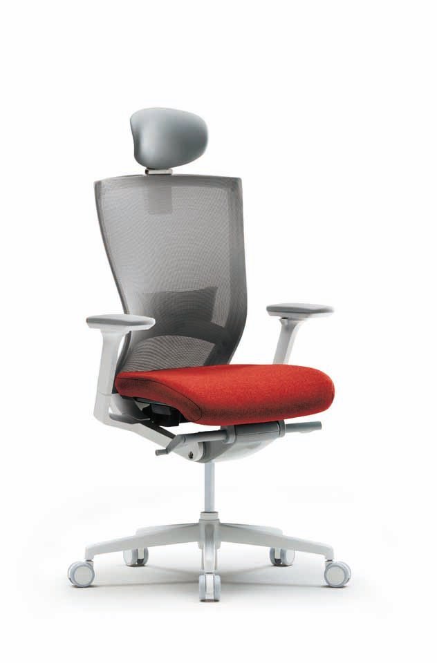 FURSYS SIDIZ T50 White Frame Office Desk Chair