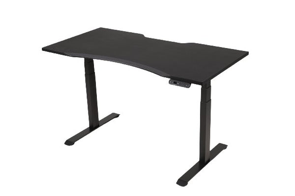 Desker Carbon Fibre Dual Motor Electric Sit-Stand Desk (Black)