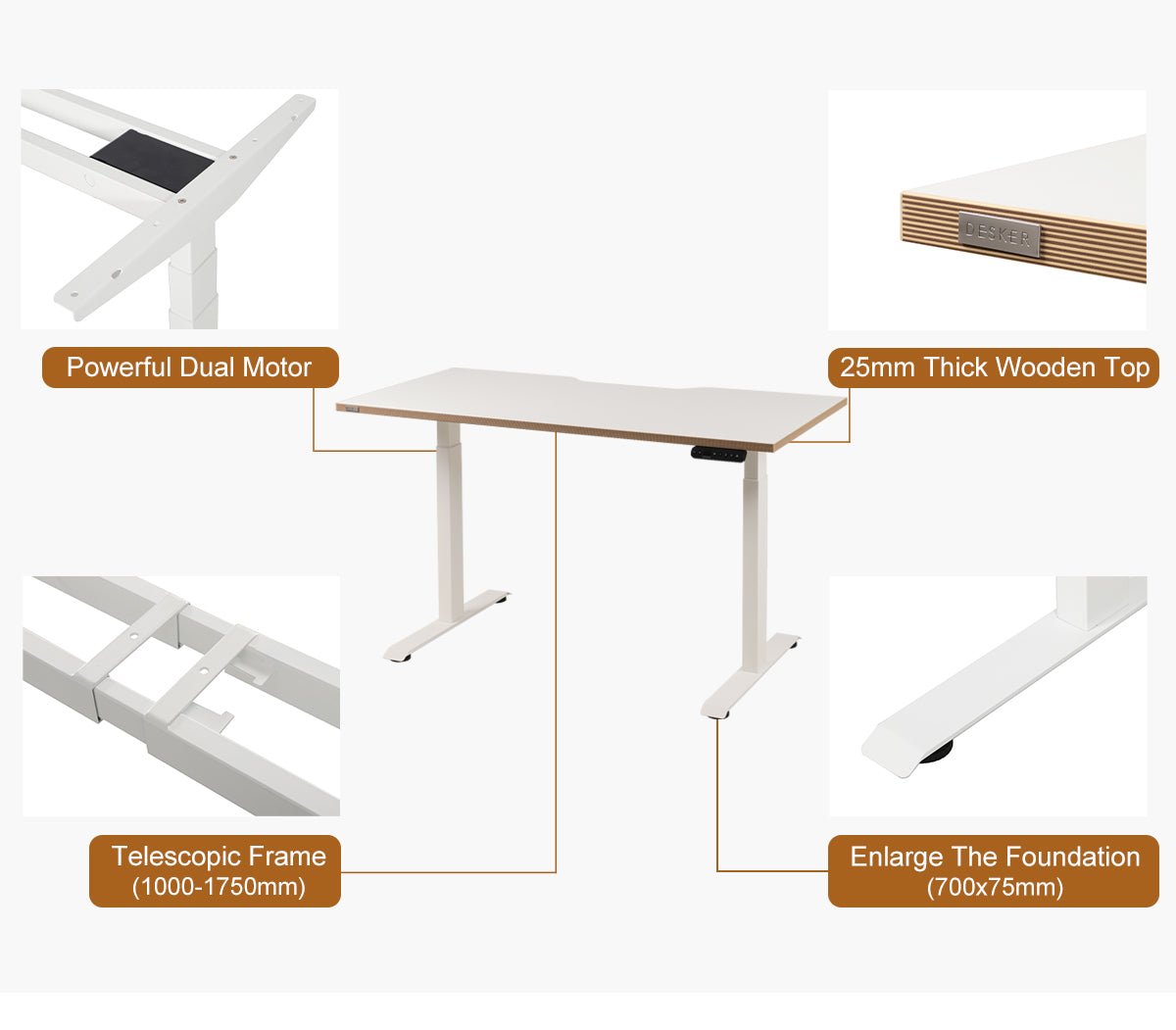 Height Adjustable Dual Motor 3 Stage Electric Sit Stand Desk - SIHOO AustraliaHeight Adjustable Dual Motor 3 Stage Electric Sit Stand Desk