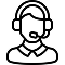 Customer care icon representing support services with ergonomic chair in Australia