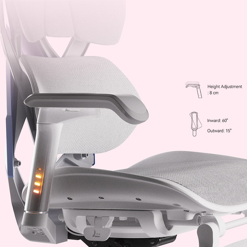 Close-up of the lumbar support on an Xallking X5FS ergonomic gaming chair in Australia