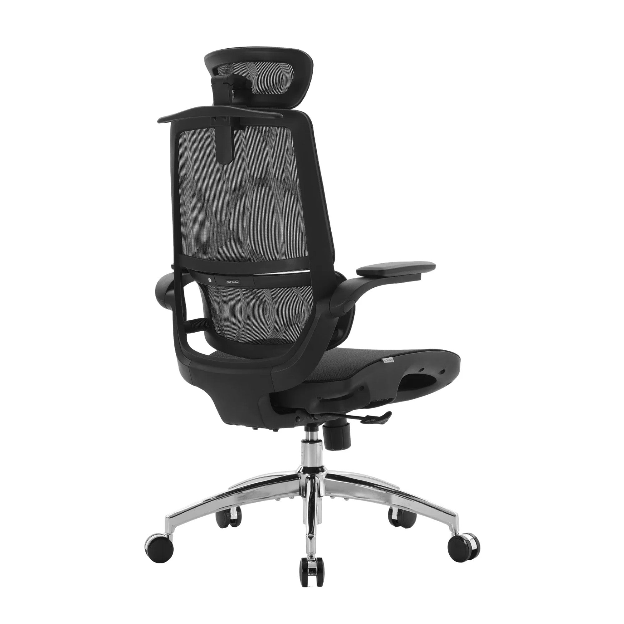 Back view of the black Sihoo M59 Pro ergonomic chair.