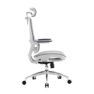 Side view of the gray Sihoo ergonomic chair with mesh backrest and modern design.