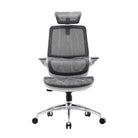 Front view of the white Sihoo M59 Pro ergonomic chair.