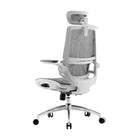 Back view of the Sihoo M59 Pro White ergonomic chair.