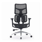 Front view of the black S100 ergonomic chair.