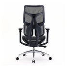 Back view of the black S100 ergonomic chair.