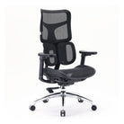 Front angled view of the black S100 ergonomic chair.