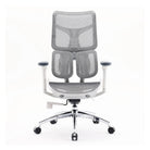 Front view of the white S100 ergonomic chair.