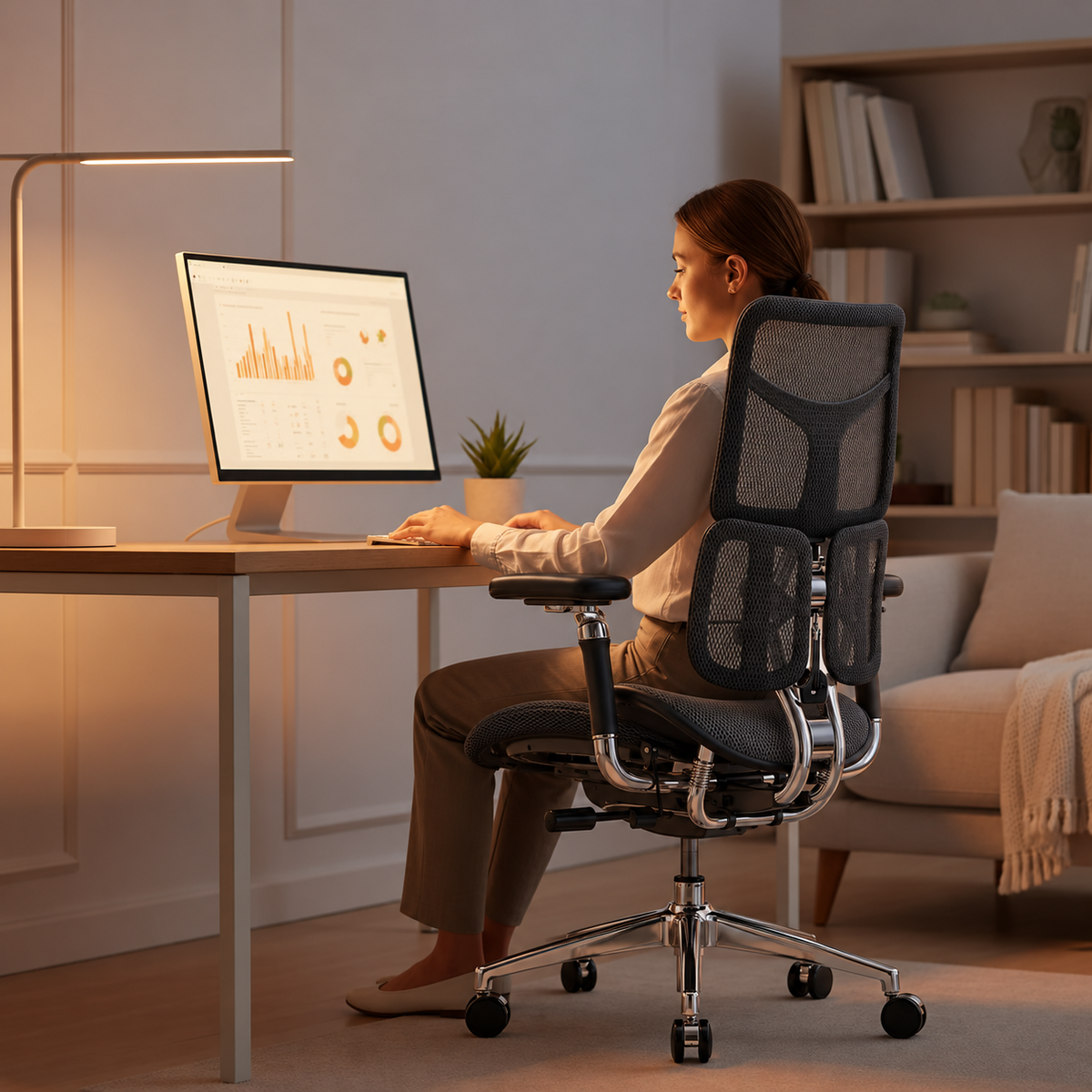 Most chairs feel fine for an hour.