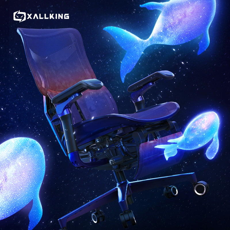 Xallking X3Pro ergonomic gaming chair in Australia displayed in dark mode setup