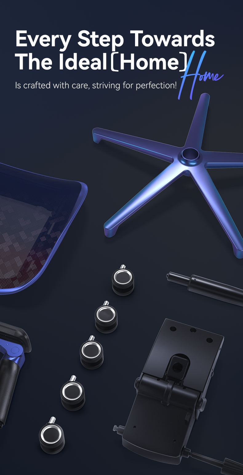 Xallking X3Pro ergonomic gaming chair in Australia highlighting parts for every step towards the ideal home setup