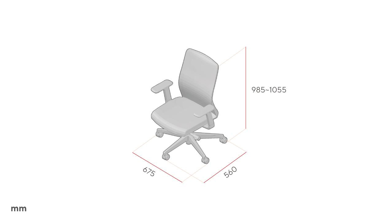 FURSYS SIDIZ T40 White Frame Home Office Desk Chair